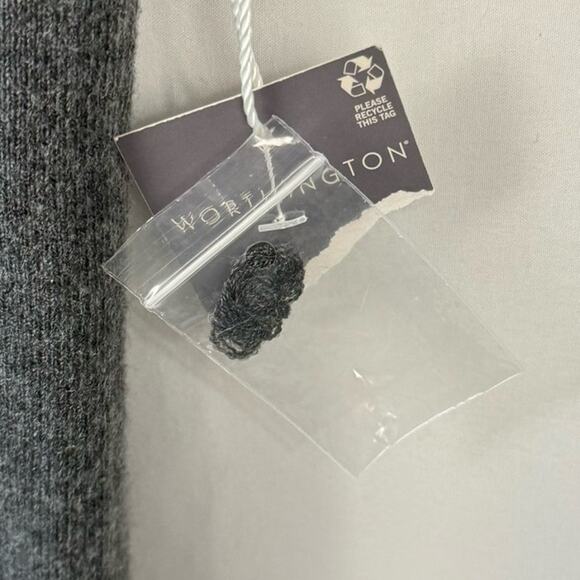 Nwt Worthington Gray Sleeveless Knit Oversized Slit V Neck Sweater Top Sz Small - Picture 6 of 11